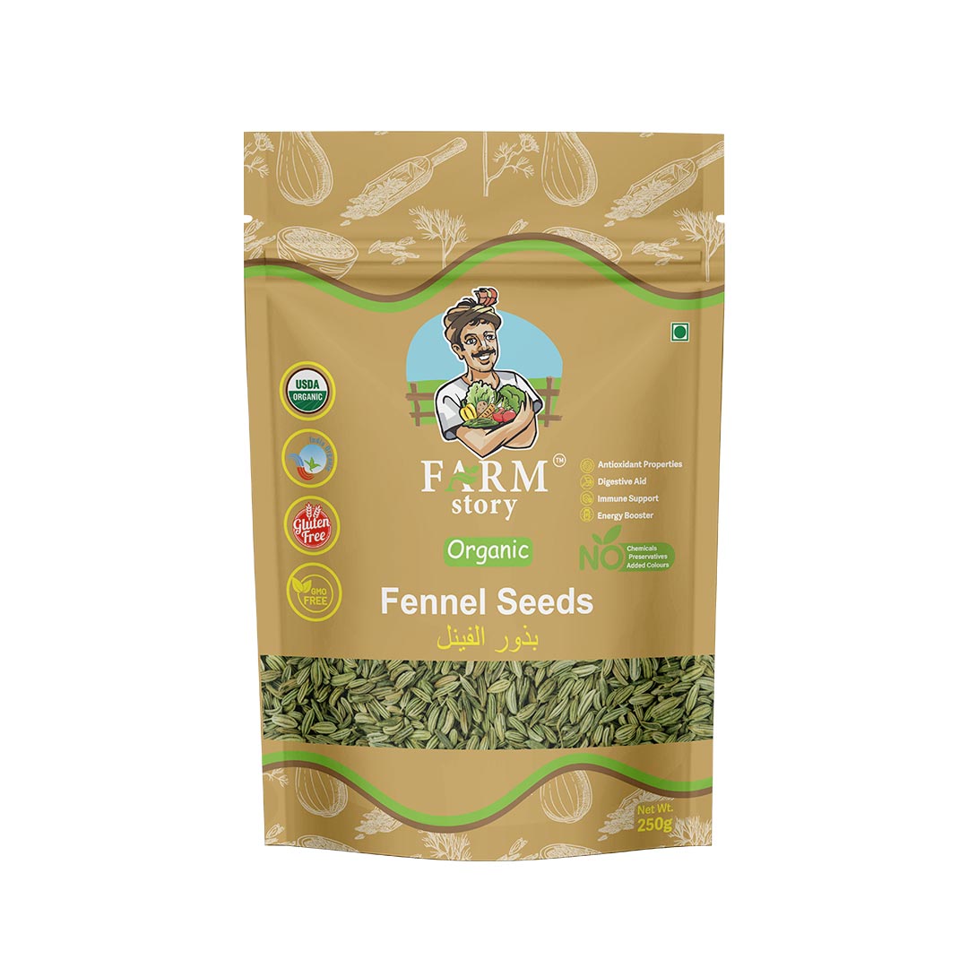 Organic Fennel Seeds -250gm