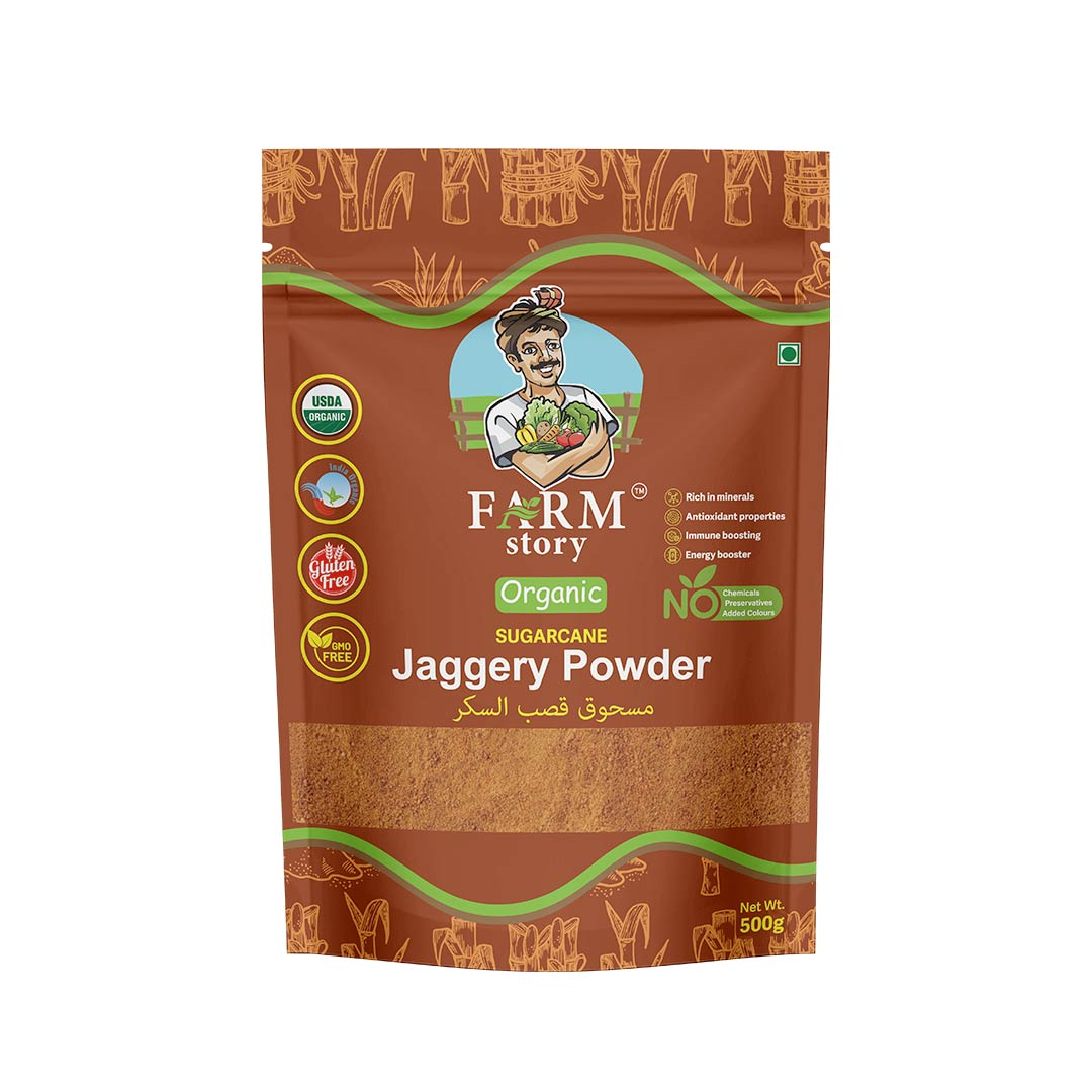 Organic Sugarcane Jaggery Powder -500gm